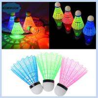 ELLENOUISE 2/3/4/8Pcs เรืองแสงในที่แคบ ลูกแบดมินตัน LED พลาสติกทำจากพลาสติก ไฟสว่างขึ้น ลูกขนไก่แบดมินตัน ของใหม่ กีฬากีฬากีฬา แบดมินตันไฟส่องสว่าง ใน/กลางคืนกลางแจ้ง