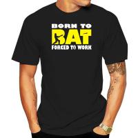 เสื้อยืดวันเกิดผู้ชาย Forced To Work Born To Bat