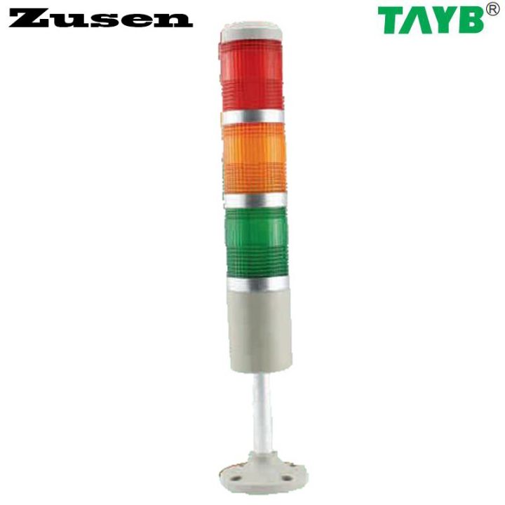 zude-tb50-3w-d-24โวลต์220โวลต์สีแดงสีเหลืองและสีเขียวกะพริบ-led-50มิลลิเมตรสัญญาณทาวเวอร์แสงสามชั้น