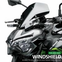 ☂☄อุปกรณ์เสริมใหม่สำหรับ KAWASAKI Z900 Z 900 Z650 2020 2021 2022 2023มอเตอร์ไซค์อุปกรณ์เสริมกระจกบังลมที่บังแดดหน้ารถยนต์แบบสปอร์ต