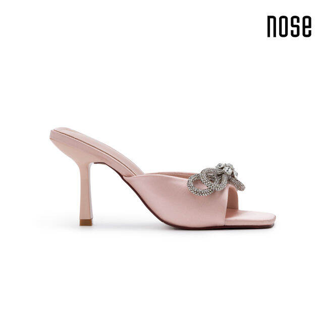 Nude ribbon outlet heels