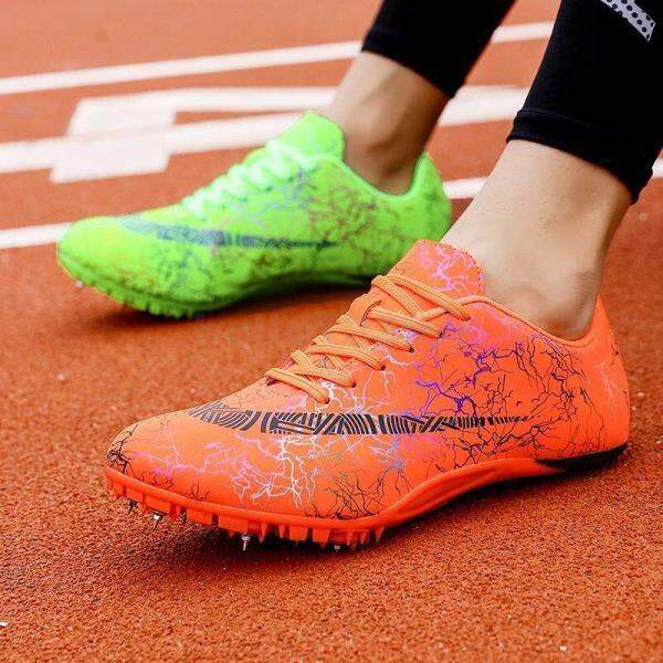 track and field shoes men women kids students running shoes sport track shoes spikes plus size