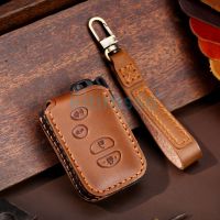 Leather Car Key Case for Toyota Prius 30 Alpha Aqua Land Cruiser Auris Cover Holder Remote 2012 2013 2014