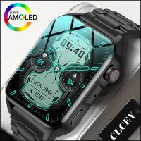 Clcey 2023 SmartWatch Olahraga ใหม่โทรผ่านบลูทูธหน้าจอ AMOLED สำหรับผู้ชายและผู้หญิงแสดงเวลาการได้ยินสภาพอากาศสมาร์ทวอทช์เสมอ VernaAbig