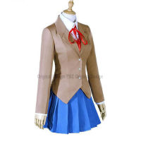 Game Doki Doki Literature Club Monika Cosplay Sayori Yuri Natsuki Cosplay Costume School Uniform Girl Women Costumes Free Ship