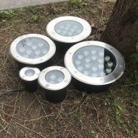 【DT】Impermeável IP67 LED Underground Light 3W 9W Branco Quente Ao Ar Livre Caminho do Jardim Piso Enterrado Quintal Spot Paisagem 110V220V 12V