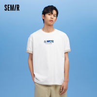 เสื้อยืดแขนสั้น Semir สำหรับผู้ชายเสื้อยืดชายลำลองกันแบคทีเรียใหม่สำหรับฤดูร้อน2023