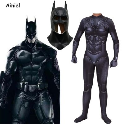 Birds of Prey Bat Cosplay Costume The Dark Knight Bruce Wayne Zentai Bodysuit Jumpsuit Superhero Halloween Kids Men Adult