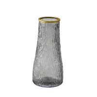 MUJI High-end Extra Large Glass Vase Desktop Flower Arrangement Water Raised Flowers Rich Bamboo High Vase Ins Style Living Room Decoration Ornament