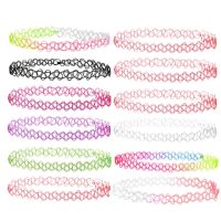 【HOT】✳♤ 12pcs/pack Chokers Necklace Stretch Gothic Punk Elastic Collares Womens Jewelry