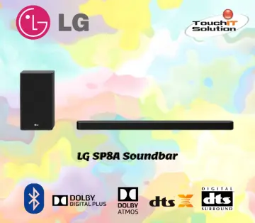 LG SP8A, 440W, 3.1.2ch with Meridian & Dolby Atmos® Soundbar - SP8A