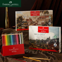 100 Colors Germany Faber-Casl Water-soluble Colored Pencils Paper BoxTin Box Professionals Artist Painting Art Supplies