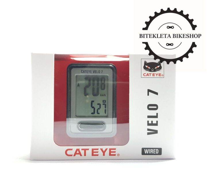CATEYE VELO 7 BICYCLE COMPUTER SPEEDOMETER SPEED METER FOR MTB BICYCLE