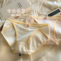 กางเกงใน 5A baby cotton underwear womens pure cotton antibacterial traceless หวานและเผ็ด womens underwear pure cotton girls summer