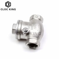 1/4"1/2" 3/4" 1" 1-1/4" 1-1/2" 2" BSP wire mouth horizontal non-return valve 304 stainless steel female thread swing check valve Clamps