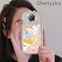 เคส Chenyyka สำหรับ Xiaomi Poco F2โปรเรดมี่ K30โปรซูมได้เคสลายการ์ตูนสัตว์มีความสุขที่มีสีสันสดใสเคสซิลิโคนเลนส์กล้องถ่ายรูปแบบนิ่มสัตว์ประหลาดน้อยเคสโปร่งใสกันกระแทกแบบใสง่าย