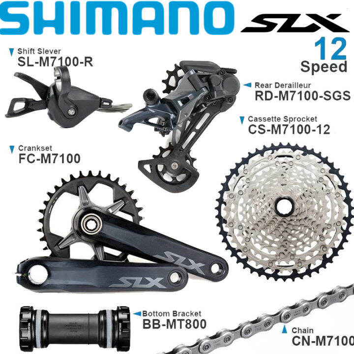 Shimano SLX M7100 Groupset 1x12 Speed MTB Mountain Bike 170mm 175mm 32T