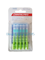 DentalPro I-Shaped Interdental brush size 5 (L) 1.5 mm. 10pcs/pack เดนทัลโปร แปรงซอกฟัน ด้ามตรง ขนกรวย ไซส์ L ขนาด 1.5 มิล