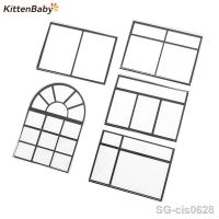 1:25 Dollhouse DIY Miniature Door Window Square Windows Model Home Doll House Decor Accessories