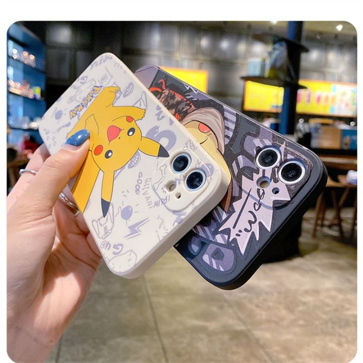 23new-pokemon-pikachu-soft-case-for-iphone-14-pro-max-13-12-mini-11-promax-xr-xs-x-8-7-6-6s-plus-se-2020-liquid-silicone-back-cover