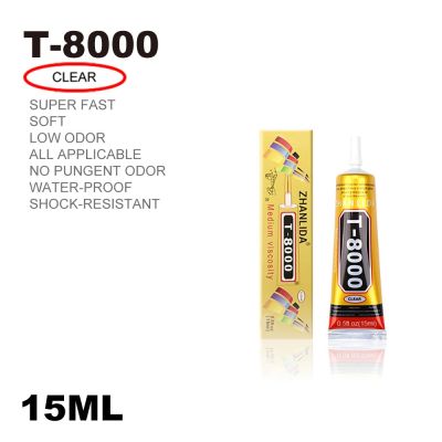 【LZ】 Multipurpose Jóias Artesanato Adesivo Industrial Strass e Nail Gel Fix DIY Telefone Frame Cola De Vidro 15ml T-8000