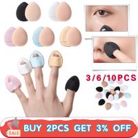 3pcs/6pcs/10pcs Mini Finger Puff Foundation Powder Detail Makeup Sponge Face Concealer Cream Blend Cosmetic Puff Makeup Tools