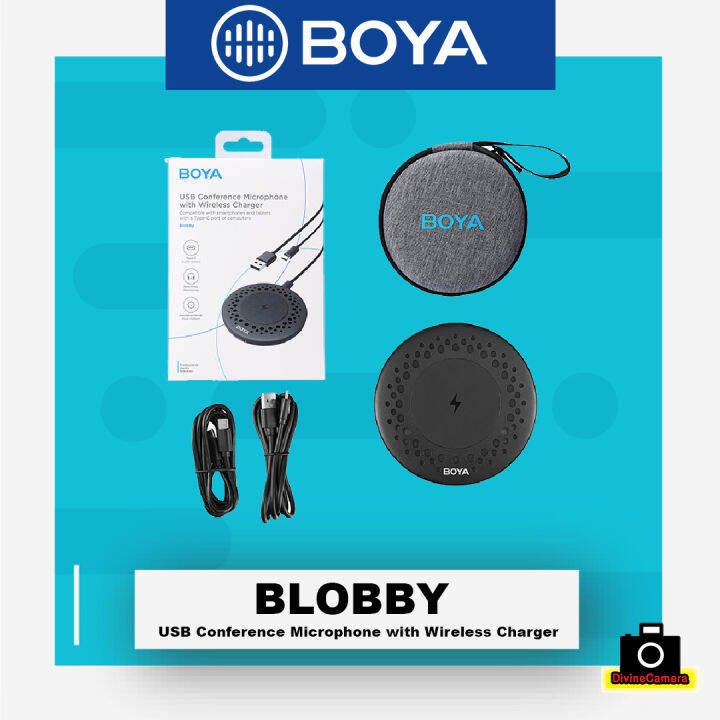 BOYA Blobby USB Conference Microphone with Wireless Charger Lazada