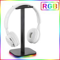 ชุดหูฟังที่ตั้งหูฟังสำหรับเล่นเกม RGB ฐานตั้งจอแสดงผล LED/ไฟ USB สำหรับหยิบชุดหูฟังรองรับ Brackethot.shoplk