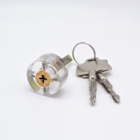 Practice Transparent Lock Pick Visible Training Skill Cutaway Inside Copper Padlock Locksmith Supplies Lock Pick Set