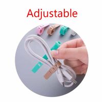 4Pcs Cable Winder Ties Silicone Cable Organizer Wire High Quality Wrapped Cord Line Storage Holder for Phone Earphone MP4 Cable Management