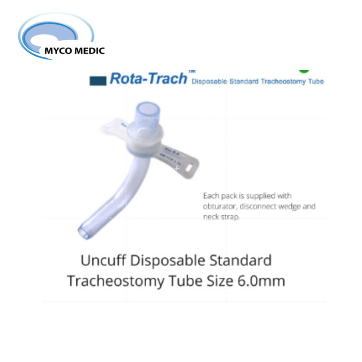 Rota-Trach Uncuff | Single Lumen | Disposable Standard Tracheostomy ...