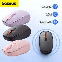 Baseus เมาส์ออปติคอลเล่นเกมไร้สาย บลูทูธ 2.4GHz ออกแบบตามสรีรศาสตร์ สําหรับแท็บเล็ต แล็ปท็อปa a