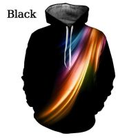 Sudadera con capucha 3d colorida para parejas, arte de moda geométrico, llama divertida, gran tamaño, primavera y otoño, nuevo