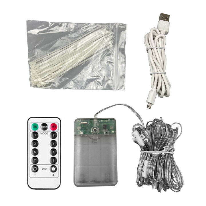 LED Solar Power Patio Umbrella Lights Outdoor Garden Parasol Fairy String Lamp IP65 Waterproof