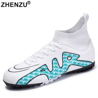 ZHENZU Size 32-45 Professional Football Boots Men Kids TF/FG Soccer Shoes Sneakers Cleats Futsal Football Shoes For Boys Girl