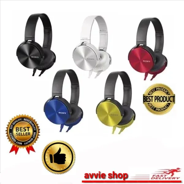 Headset Hansfree Earphones Bando Sony MDR XB450AP / Earphone Gaming