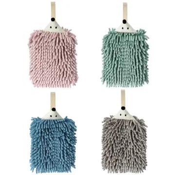 Chenille Hand Towels Kitchen Bathroom Hand Towel with Hanging Loops Quick  Dry Soft Absorbent Microfiber Towels Animal Hedgehog