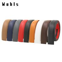 3.5cm Wide Belt Smooth Buckle Automatic Buckle Two-layer Cowhide Without Buckle Trousers Mens Leather Belt Accessories Repair Belts