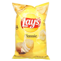 Lays Classic Potato Chip เลย์มันฝรั่งทอดกรอบคลาสสิค ขนม ขนมขบเคี้ยว 184g