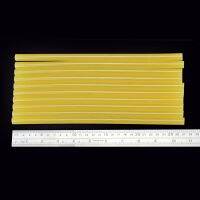 【LZ】❈☫  Chanseon 10 pçs/lote quente melt cola varas amarelo 11mm vara 270mm comprimento ferramentas liga acessórios para reparação cola adesiva varas