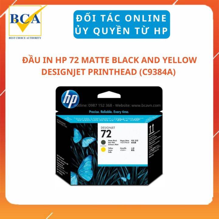Đầu In HP 72 Matte Black and Yellow DesignJet Printhead (C9384A ...