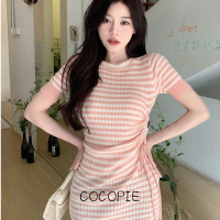 Cocopie ชุดเดรสผู้หญิง เสื้อผ้าผญสวยๆ เดรส นุ่มนวล สไตล์ ล้ำสมัย ชิค WLQ2392U8F 42Z231016