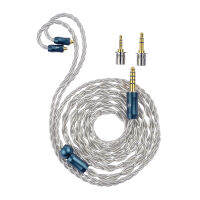 7HZ Thunderbirds 3 In 1 Plug 0.78 2PIN MMCX Single Crystal Silver Plated Copper Coaxial Structure Upgrade Cable