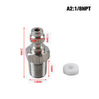 LANG PCP Paintball Pneumatic Quick Coupler 8mm M10x1 Male Plug Adapter Fitting 1/8NPT