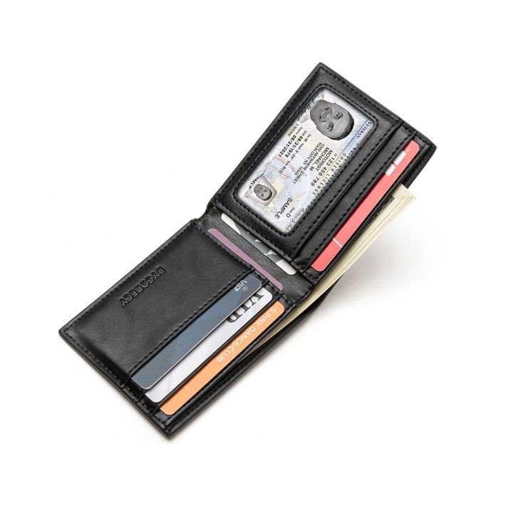 layor-wallet-กระเป๋าสตางค์ผู้ชาย-กระเป๋าสตางค์ใบสั้นคาร์บอนไฟเบอร์ใส่หน้าต่าง-id-ได้เยอะเหมาะกับ4ซองใส่บัตร