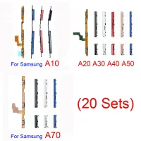 20 ชุดสําหรับ Samsung Galaxy A10 A20 A30 A40 A50 A60 A70 A01 A11 A51 A10S A20S โทรศัพท์ปุ่มปรับระดับเสียง Flex Cable