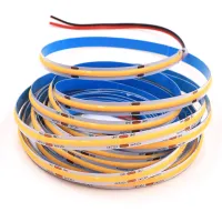 COB Strip DC 12V 24V 320Leds/M High Density RA90  White Pink Yellow Ice Blue Red Green Flexible Ribbon Rope FOB LED Light