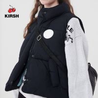 [KIRSH] DOODLE CHERRY CIRCLE LOGO PADDING VEST |22AW |