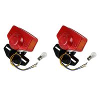 2X Motorcycle Brake Tail Light Tail Light Assembly with Bulb for CT70 CT90 CT125 XL70 CL70 CL90 Jialing JH70