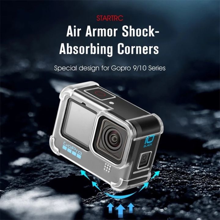 air-armor-anti-fall-silicone-case-for-gopro-10-9-transparent-tpu-shockproof-housing-cover-tempered-glass-screen-film-gopro-10-9